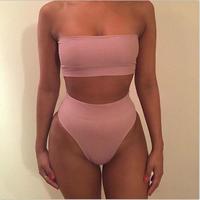 Solid Color Two-piece Set - Thumbnail 1