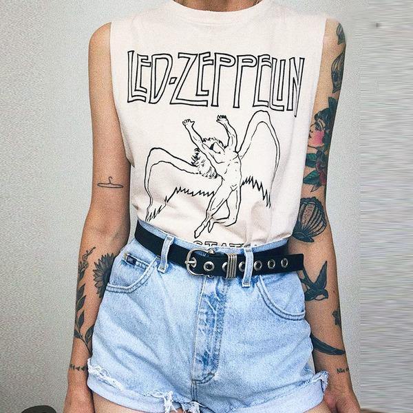 Free Shipping-LED ZEPPELIN VEST TEE