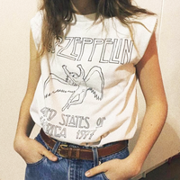 Free Shipping-LED ZEPPELIN VEST TEE - Thumbnail 1