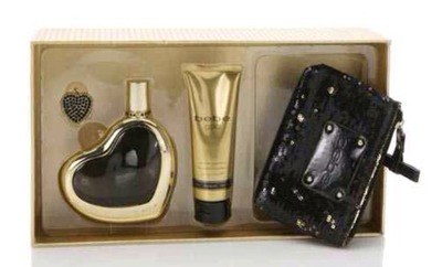 Bebe gold giftset / holiday glitz clutch