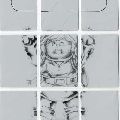 Luxurious link / gild ed 9 plate puzzle sets