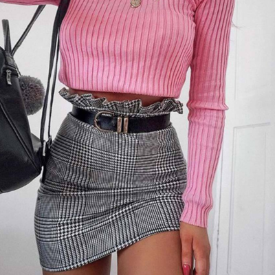 Zipper women's sexy skirts - Thumbnail 4