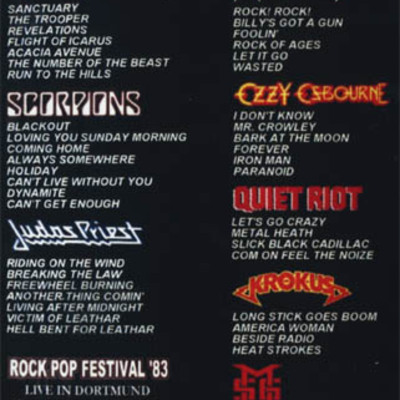 Rock pop festival '83 (upgrade) dvd
