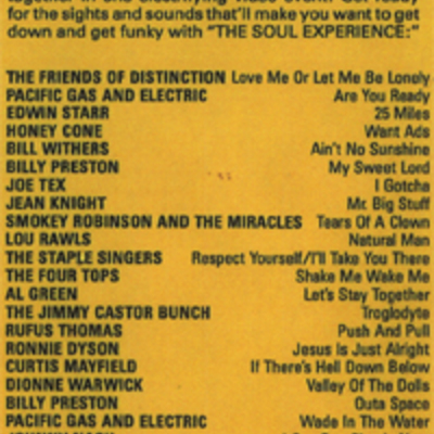 The soul experience dvd