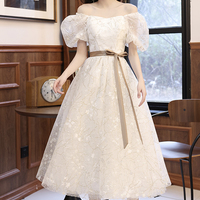 Sweet A line sequins short prom dress - Thumbnail 3