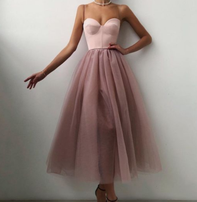 Retro Solid Color Mesh Sling Dress