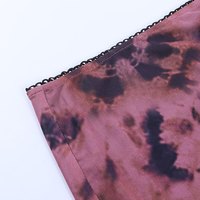 Cute Sexy 90s Retro Vintage Tie Dye Mesh Ruffle Trim A-line Mini High Waisted Skirt Aesthetic Goth E-Girl Kawaii Korean Japanese Harajuku Streetwear - Thumbnail 5