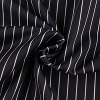 Cute Sexy 90s Black Pink Lace Trim Striped V Neck Mini Dress Dark Academia Aesthetic Goth E-Girl Kawaii Korean Japanese Harajuku Streetwear - Thumbnail 3