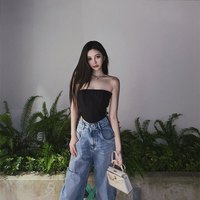 Sexy Black Corset Lace Tie Up Bustier Crop Top Sleeveless Strapless Vest Party Club Aesthetic Goth E-Girl Kawaii Korean Japanese Harajuku Streetwear - Thumbnail 9
