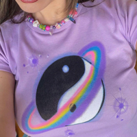 TAI CHI PLANET CROP TOP - Thumbnail 3