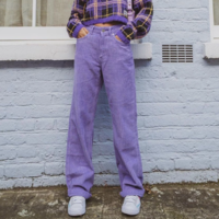 VIOLET CORDUROY PANTS - Thumbnail 2