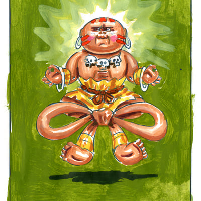 Dale sim / yo gus color rough - nintendopes series 2 2021 - Thumbnail 2