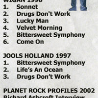 THE VERVE WIGAN 1998 & JOOLS HOLLAND 1997 DVD - Thumbnail 1