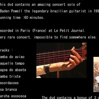 BADEN POWELL (SOLO) THE LEGENDARY BRAZILIAN GUITARIST IN 1999 DVD - Thumbnail 1