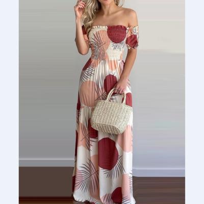 Casual printed short sleeve dress - Thumbnail 5