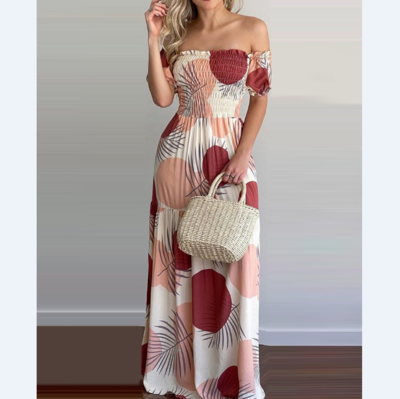 Casual Printed Short Sleeve Dress