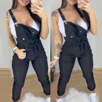 Sling Pocket Casual Sleeveless Jumpsuit - Thumbnail 2