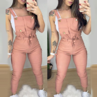 Sling Pocket Casual Sleeveless Jumpsuit - Thumbnail 1