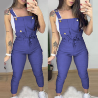 Sling Pocket Casual Sleeveless Jumpsuit - Thumbnail 3