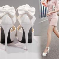 Fashion Super Stiletto High-Heeled Peep-Toe Strap Platform Sandal - Thumbnail 5