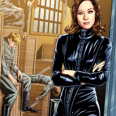 Steed and mrs. peel 1 artist print