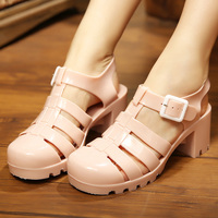 PVC Jelly Rome Heeled Shoes - Thumbnail 4