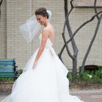 Stunning Sweetheart White Tulle Wedding Dresses with Bow - Thumbnail 2