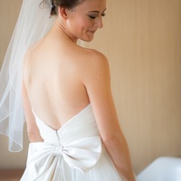 Stunning Sweetheart White Tulle Wedding Dresses with Bow - Thumbnail 4