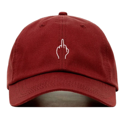 Middle finger baseball cap