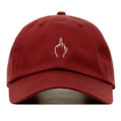 MIDDLE FINGER BASEBALL CAP