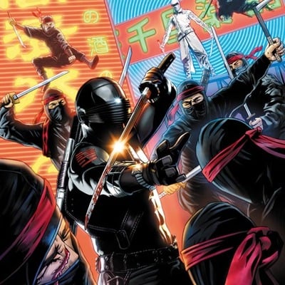 Gi joe: snake-eyes vs. storm shadow artist print