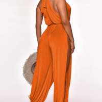 Sexy Split Sleeveless Vest Jumpsuit - Thumbnail 2