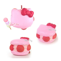 Hello  Kitty Berry Macaron Squishy (Licensed) - Thumbnail 1