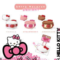 Hello  Kitty Berry Macaron Squishy (Licensed) - Thumbnail 2