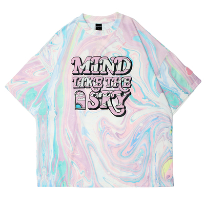 Harajuku gradient tie-dye short-sleeved T-shirt
