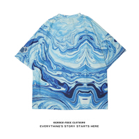 Harajuku gradient tie-dye short-sleeved T-shirt - Thumbnail 2