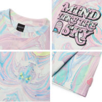 Harajuku gradient tie-dye short-sleeved T-shirt - Thumbnail 7