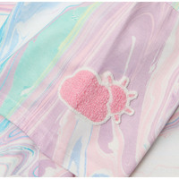 Harajuku gradient tie-dye short-sleeved T-shirt - Thumbnail 6