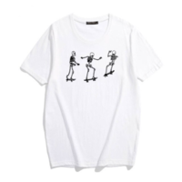 Free Shipping-SKATEBOARDING SKELETON TEE - Thumbnail 4