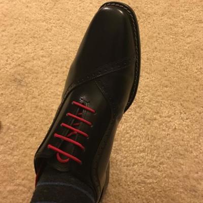 Mens oxfords design new style black leather lace up shoes - Thumbnail 5
