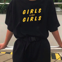 Free Shipping-"GIRL LIKES GIRL" TEE - Thumbnail 1