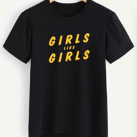 Free Shipping-"GIRL LIKES GIRL" TEE - Thumbnail 2