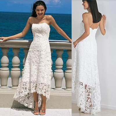 Strapless lace wedding dresses bridal gown - Thumbnail 4