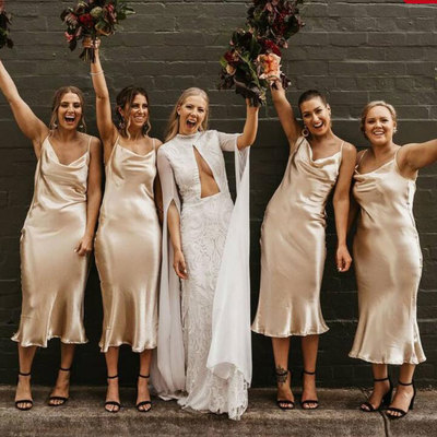 Tea Length Bridesmaid Dresses for Wedding Party