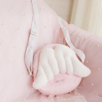 Harajuku Pastel Pink Wing Backpack Shoulder Bag - Thumbnail 1