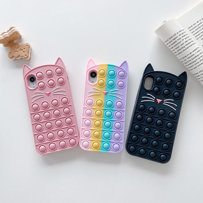 Cute cat relive stress iphone cases