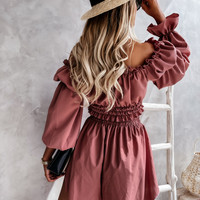 Fashion Temperament Backless One-Shoulder Two-Piece Suit - Thumbnail 2