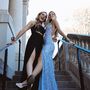 SP1482,Glitter Mermaid V Neck Cross Back Blue Sequin Prom Dresses with Slit,Cross Back Tight Evening Party Gown-3