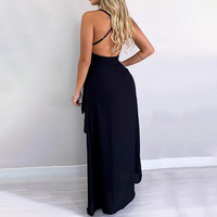 Sexy Split Sling V-Neck Lace Dress - Thumbnail 2