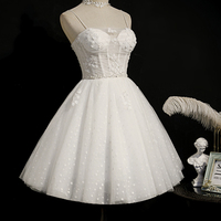 Cute tulle short A line prom dress party dress - Thumbnail 1